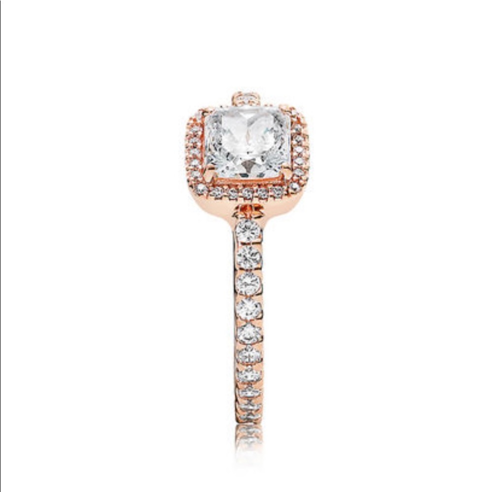 Timeless Elegance Ring, PANDORA Rose & Clear CZ